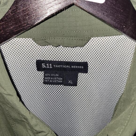 5.11 tactical series men shirt size xl ripstop 72158 olive green Vented Read - Picture 2 of 11